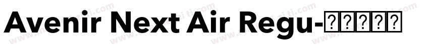 Avenir Next Air Regu字体转换